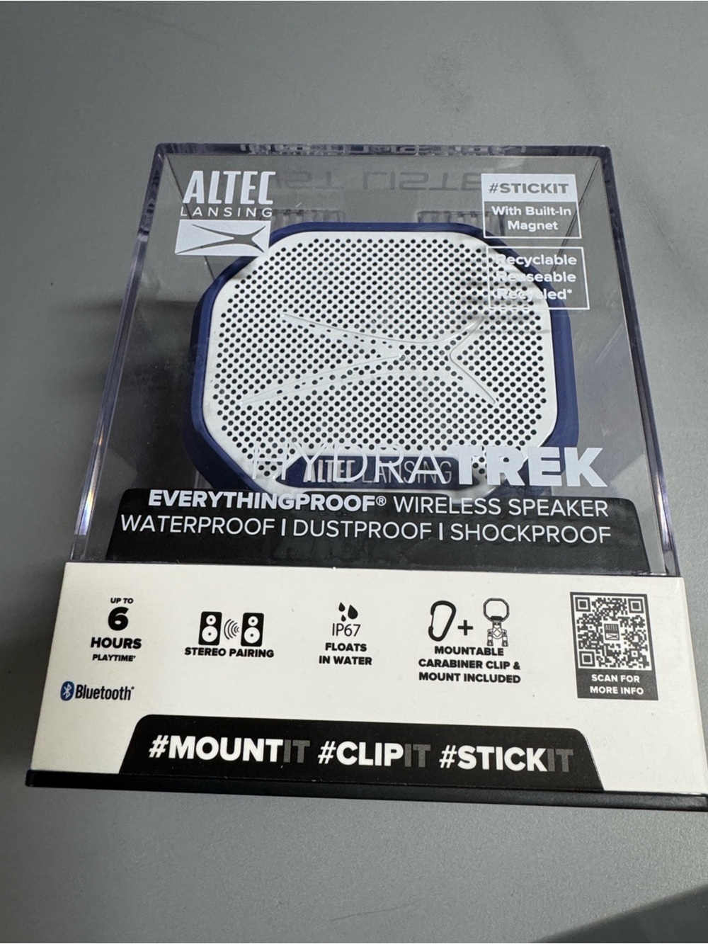 Altec Lansing HydraTrek Bluetooth Speaker Waterproof Dustproof Shockproof - NWB - Picture 8 of 10